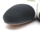 Chanel 24S Bicolor Cap Toe Metallic Tweed Ballet Flats White & Black Size 37.5