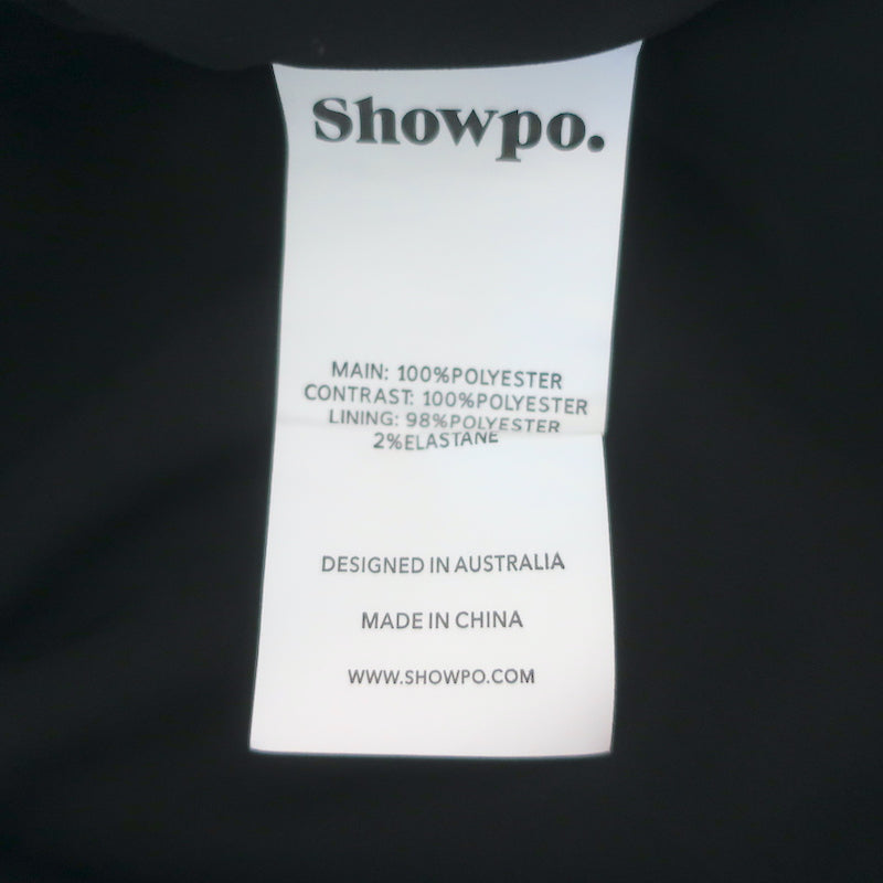 Showpo Olivera Sequin Tie-Side Cutout Midi Skirt Black Size US 0 NEW