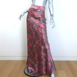 L'Agence Ryker bias-cut maxi skirt in mauve kesi silk satin, pre-owned, authentic luxury