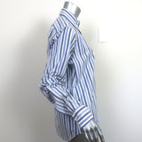Steven Alan Striped Button Down Shirt Blue/White Size Small Long Sleeve Top