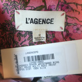 Authentic L'Agence Ryker bias silk-satin maxi skirt in mauve Kesi print, size 2, new with tags