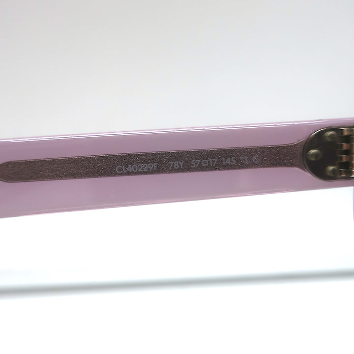 Celine Geometric Sunglasses Transparent Lilac CL40229F 78Y