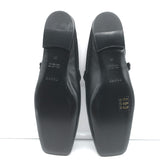 FRAME Le Em Flat Mary Jane Mules Black Leather Size 38 NEW