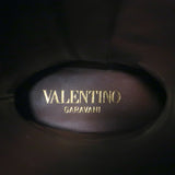 Valentino Toile Iconographe Knee High Flat Boots Beige Canvas Size 38 NEW