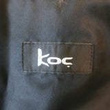 Koc Tie-Front Fur Vest Brown/Gray Size 40