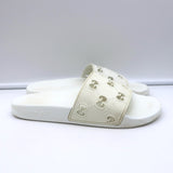 Gucci Pursuit Cutout GG Pool Slides White Rubber Size 37