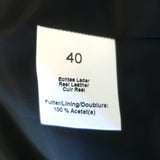 Koc Tie-Front Fur Vest Brown/Gray Size 40