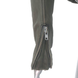 IRO Ashville Motorcycle Jacket Dark Gray Distressed Leather Size 1