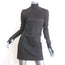 Helmut Lang Leather Turtleneck Mini Dress Dark Brown Size 6