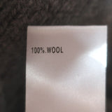 Chloe Cropped Oversize Cardigan Gray Wool Size Small