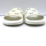 Gucci Pursuit Cutout GG Pool Slides White Rubber Size 37