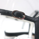 Chanel 23P Crystal CC Chain-Trimmed T-Strap Sandals Black Leather Size 37.5