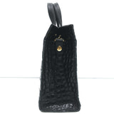 Clare V. Simple Tote Bebe Black Croc-Embossed Leather Mini Crossbody Bag NEW