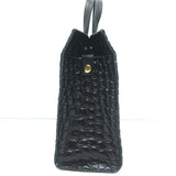 Clare V. Simple Tote Bebe Black Croc-Embossed Leather Mini Crossbody Bag NEW