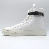 Prada Wheel Pouch Re-Nylon High Top Sneakers White Size 38.5