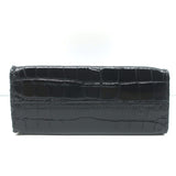 Clare V. Simple Tote Bebe Black Croc-Embossed Leather Mini Crossbody Bag NEW