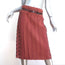 Bottega Veneta Sequined Skirt Dark Pink Embroidered Crepe Size 40