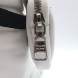 Prada Wheel Pouch Re-Nylon High Top Sneakers White Size 38.5