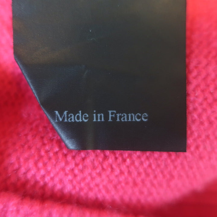 Yves Salomon Buttoned Turtleneck Sweater Fuchsia Wool-Cashmere Size Medium