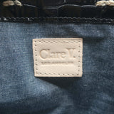 Clare V. Simple Tote Bebe Black Croc-Embossed Leather Mini Crossbody Bag NEW