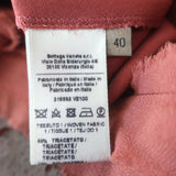 Bottega Veneta Sequined Skirt Dark Pink Embroidered Crepe Size 40