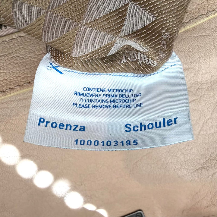 Proenza Schouler PS1 Medium Fringe Satchel Beige Leather Crossbody