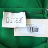 Benaar Rowan Asymmetric One-Shoulder Jumpsuit Green Crepe Size Small NEW