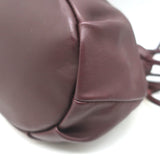 Clare V. Emma Drawstring Bucket Bag Plum Leather Mini Crossbody NEW