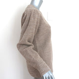 Isabel Marant Etoile Mavis Crewneck Sweater Beige Merino Wool Size 38