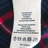 L'Agence Martine Zip-Front Coat Red Wool-Blend Plaid Size Small NEW