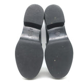 Chanel 24K Heart CC Quilted-Platform Loafers Black Shiny Leather Size 37.5