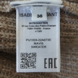 Isabel Marant Etoile Mavis Crewneck Sweater Beige Merino Wool Size 38