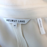 Helmut Lang Long Sleeve Jumpsuit Ivory Crepe Size Medium
