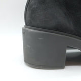 Gianvito Rossi Foster Lace-Up Combat Boots Charcoal Suede Size 37.5