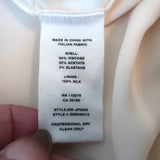 Helmut Lang Long Sleeve Jumpsuit Ivory Crepe Size Medium