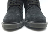 Gianvito Rossi Foster Lace-Up Combat Boots Charcoal Suede Size 37.5