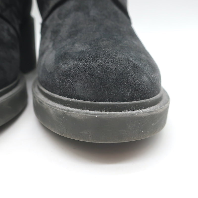Gianvito Rossi Foster Lace-Up Combat Boots Charcoal Suede Size 37.5