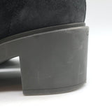 Gianvito Rossi Foster Lace-Up Combat Boots Charcoal Suede Size 37.5