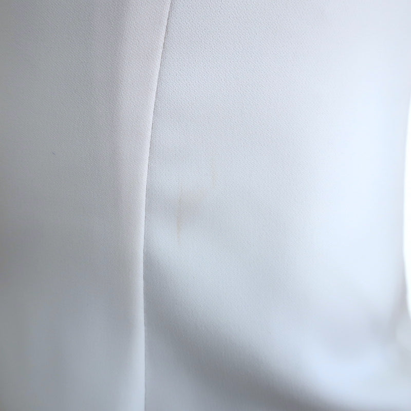 MONOT Tube Slit Dress White Crepe Size 2 Strapless Maxi Dress