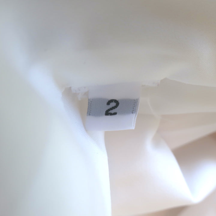 MONOT Tube Slit Dress White Crepe Size 2 Strapless Maxi Dress