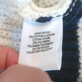 Derek Lam 10 Crosby Pat Lace-Up Side Sweater Cream/Navy Striped Size Small NEW