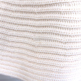 Alexander McQueen ribbed wool peplum cardigan in ivory, size Large — pre-owned luxury with authentic designer detailing