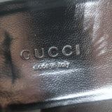 Gucci Kira Metallic Leather Horsebit Flats Silver Size 38