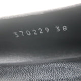 Gucci Kira Metallic Leather Horsebit Flats Silver Size 38