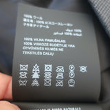 Prada Pleated-Side Coat Gray Checked Wool Size 40 Single Breasted Belted Jacket