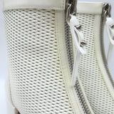 Christian Louboutin Kimi 55 Perforated Patent Leather Ankle Boots White Size 38