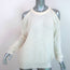 IRO Lineisy Cold-Shoulder Sweater Ivory Alpaca-Blend Knit Size Extra Small NEW