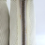 Christian Louboutin Kimi 55 Perforated Patent Leather Ankle Boots White Size 38