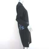 Dries Van Noten Sequined Shirtdress Black Cotton Size 36 Long Sleeve Dress