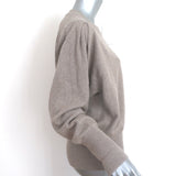 Isabel Marant Etoile Charlise Sweater Taupe Cotton-Wool Size 38